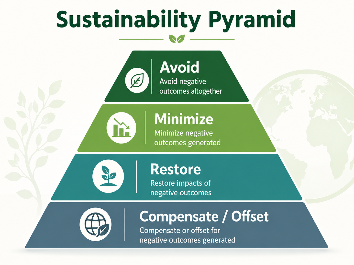 Sustainability Pyramid from source PPT